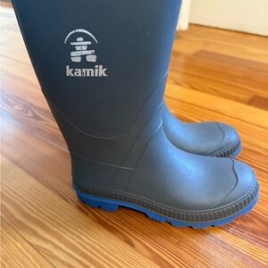 Kamik Charcoal and Cobalt Waterproof Boots